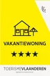 Toerisme Vlaanderen: Vakantiewoning, 4 sterren